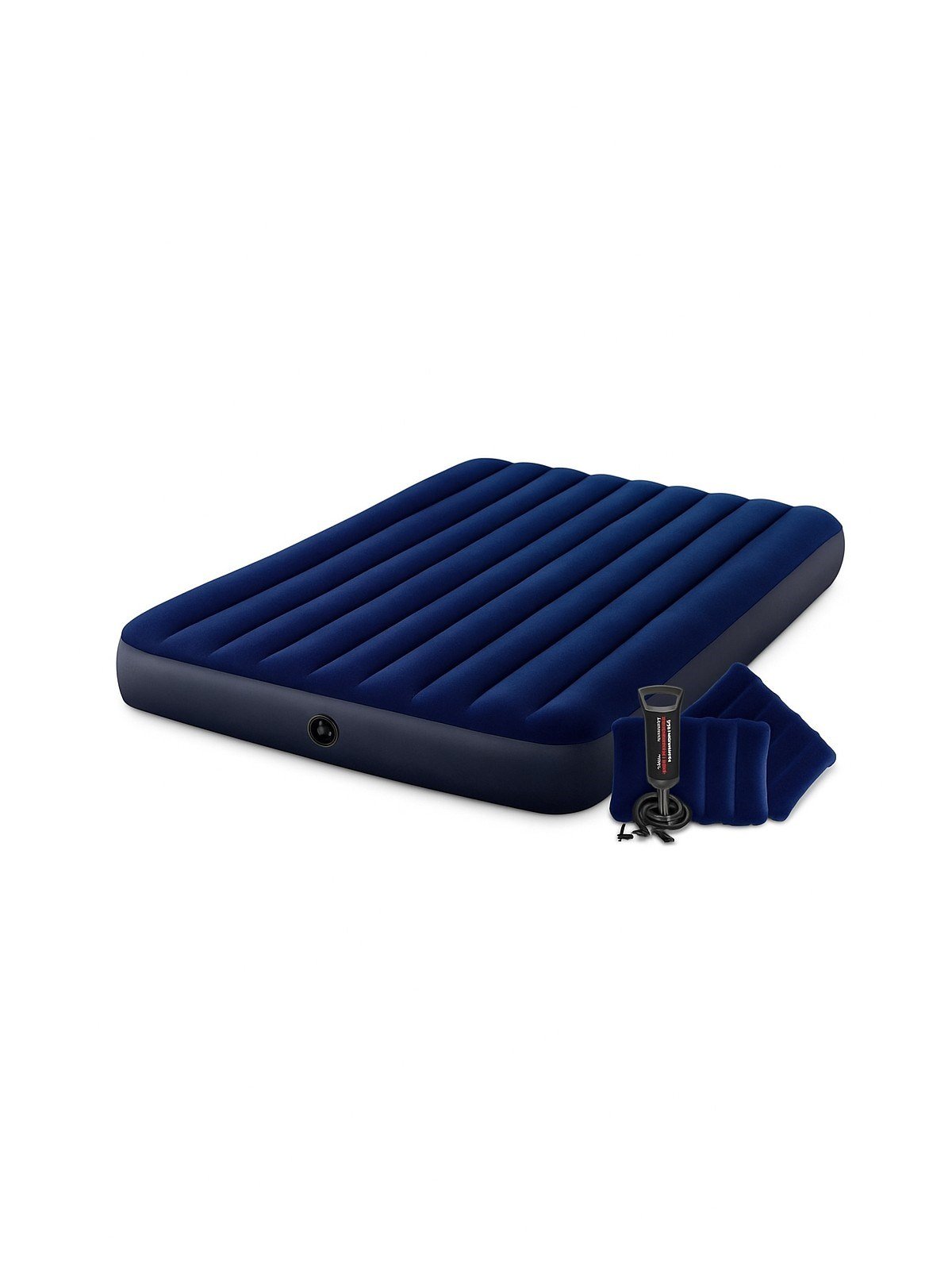 Intex Çift Kişilik Şişme Yatak + 2 Yastık + Pompa / Kamp Seti