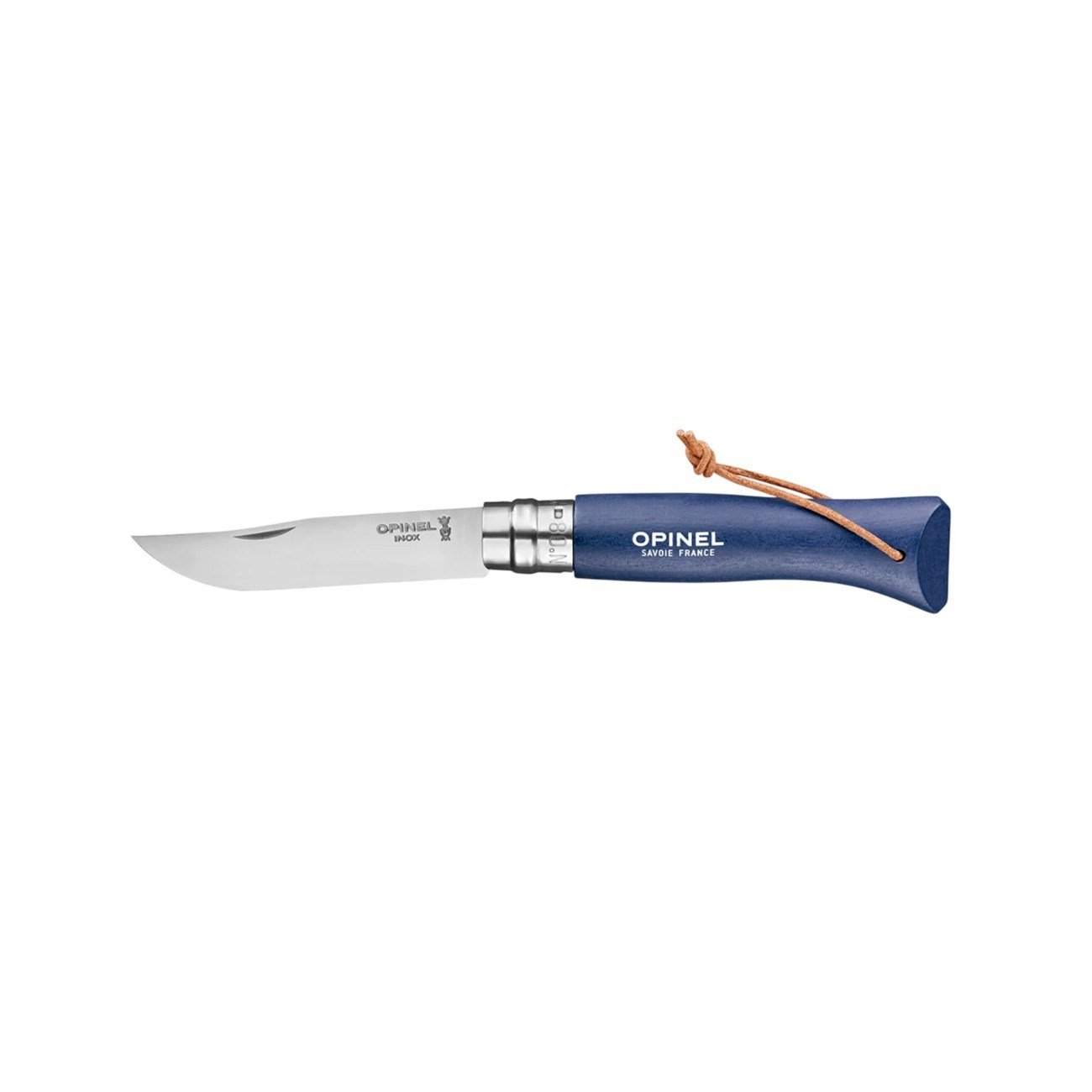 Opinel N°8 Gürgen Saplı Trekking Inox/Çelik Çakı Koyu Mavi