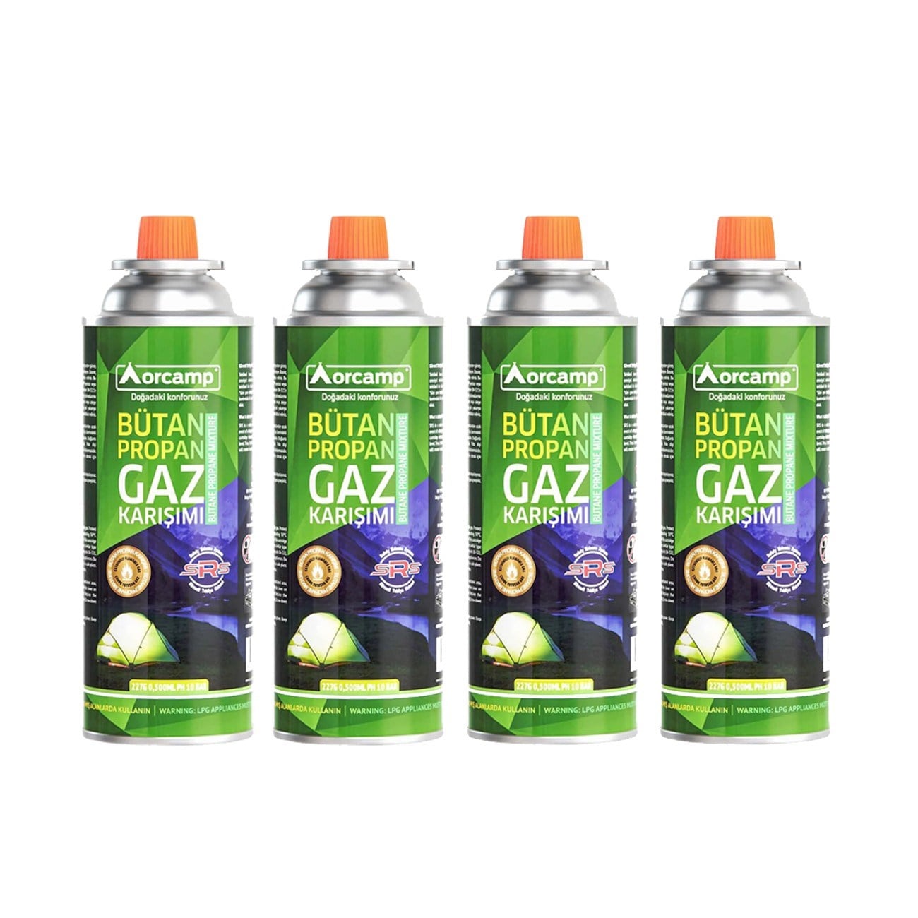 Orcamp 227 Gram Gaz Kartuşu 4 lü Set