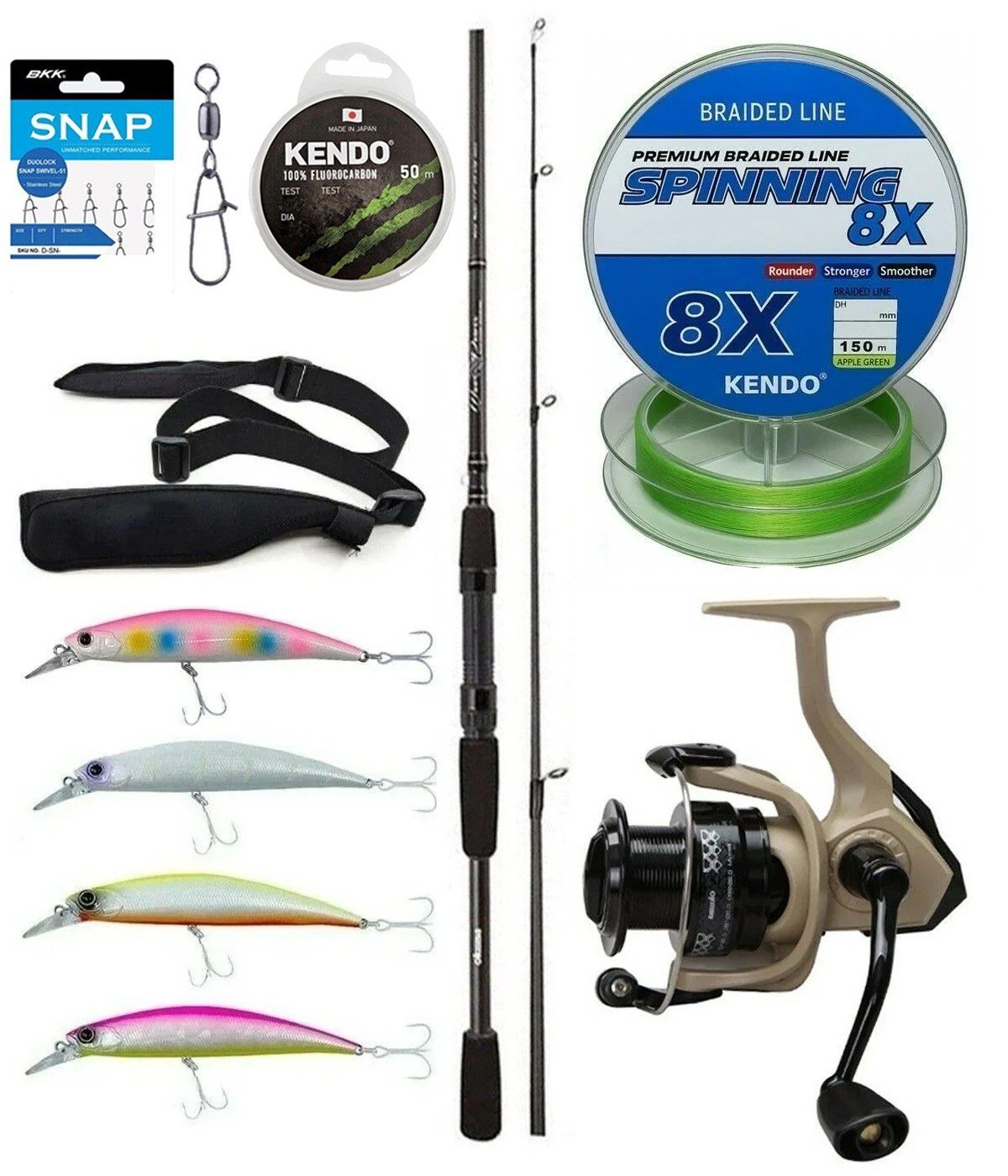 Yek Outdoor Spin Olta Seti Okuma Wave Power 2,74 cm 7-30 gr 2 Parça Spin Kamışı&Okuma Outrax 4000SGA Olta Makinesi