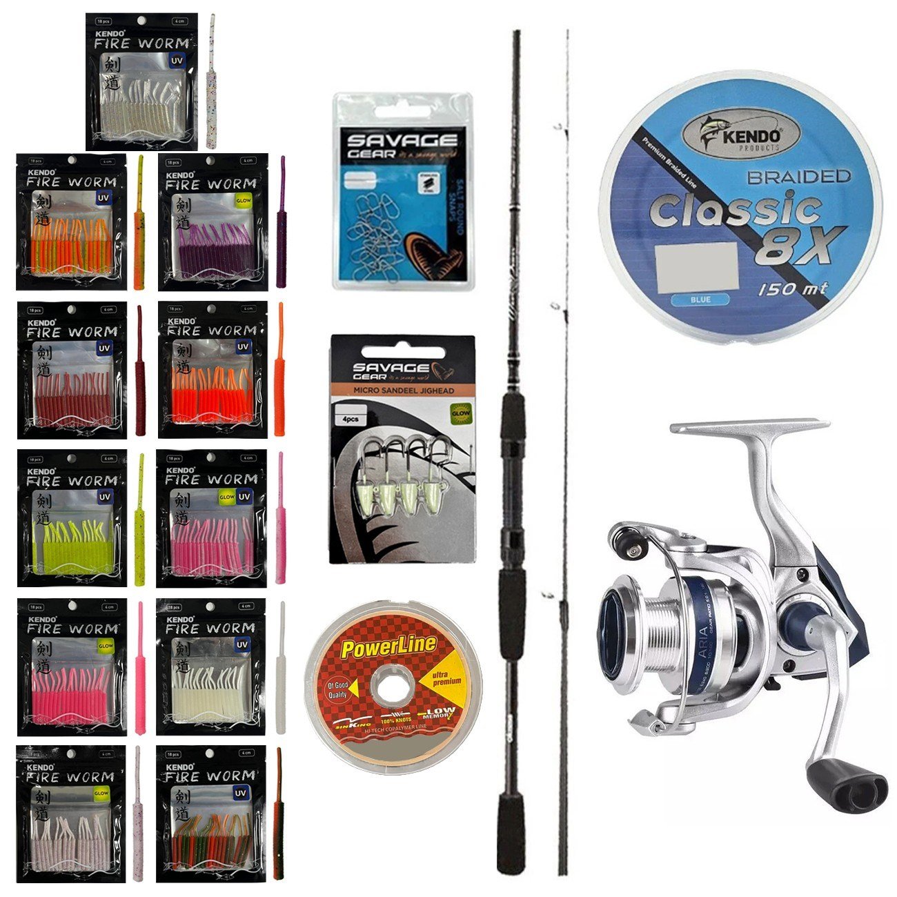 YekOutdoor FireWorm LRF Seti Okuma Wave Power 228 cm 2-12 gr Lrf Kamışı&Okuma ARIA-1000a 1BB Olta Makinesi