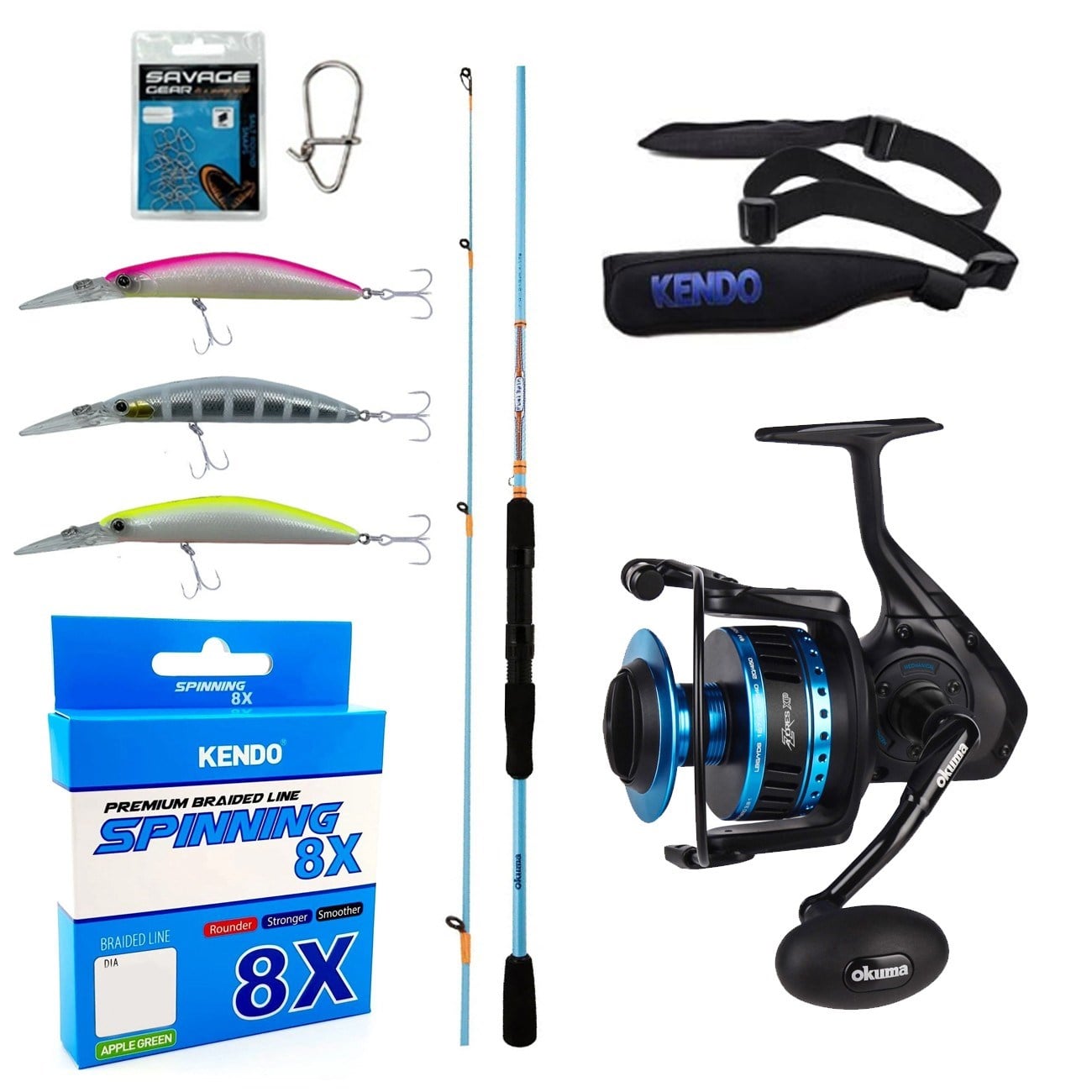 YekOutdoor Profesyonel Spin Olta Seti Okuma Fuel Spin 2,74 cm 7-30 gr 2 Parça Spin Kamışı&Okuma Azores ZXP-4000 6+1 bb Olta Makinesi