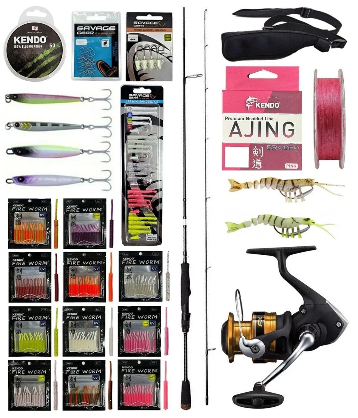 YekOutdoor ULTRA LRF Seti Savage Gear SG2 Ultra Light Game 2.13M 2-10GR &Shimano Makina FX 1000 FC
