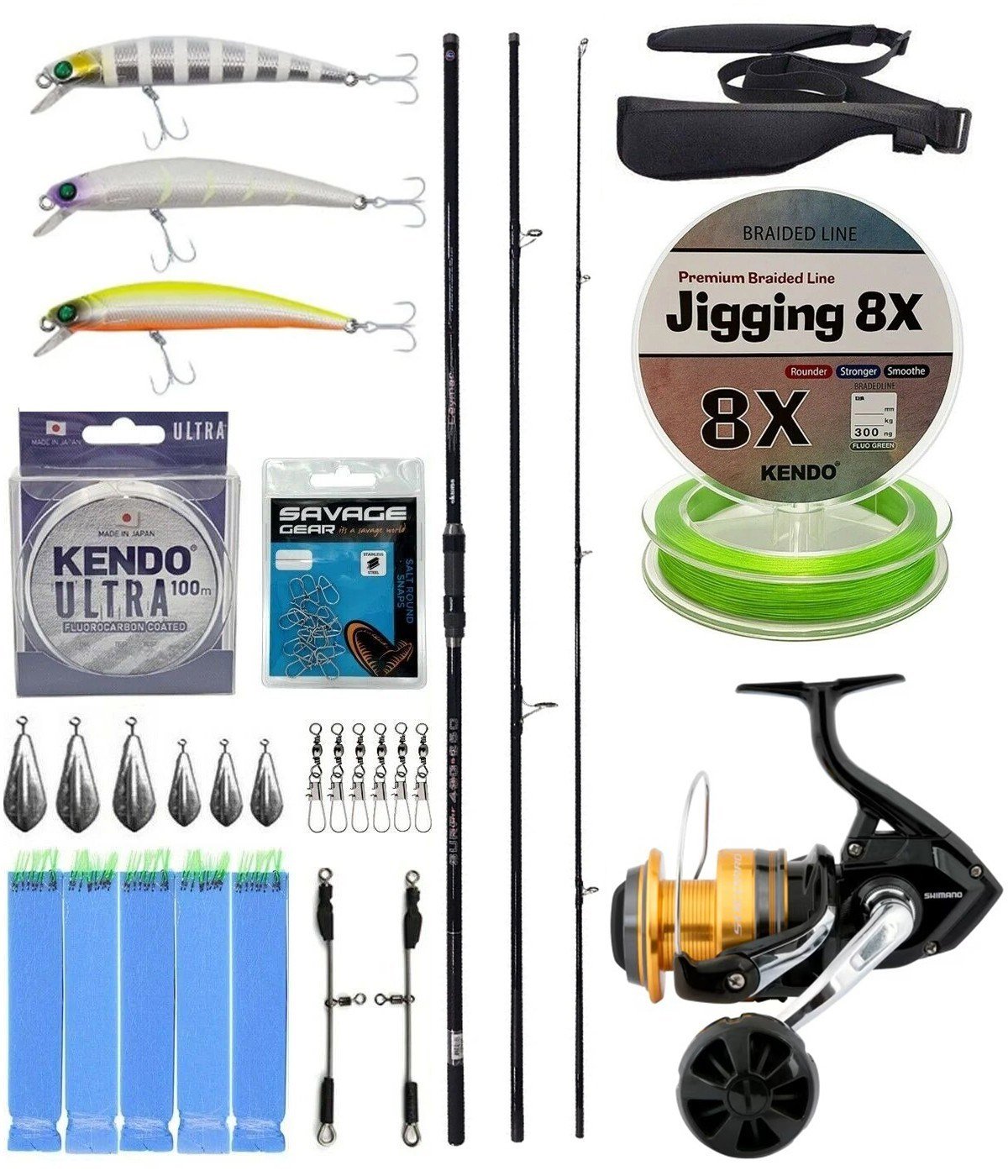 YekOutdoor Yüksek Performans Okuma Ceymar Surf 4,30 m 100-250 gr 3 Parça Surf Kamışı&Shimano Makina Socorro 8000 SW