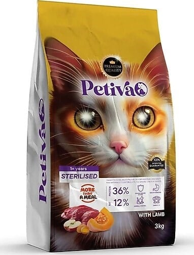 Petiva Yetişkin Kedi Maması Kısırlaştırılmış Balıklı 3 kg