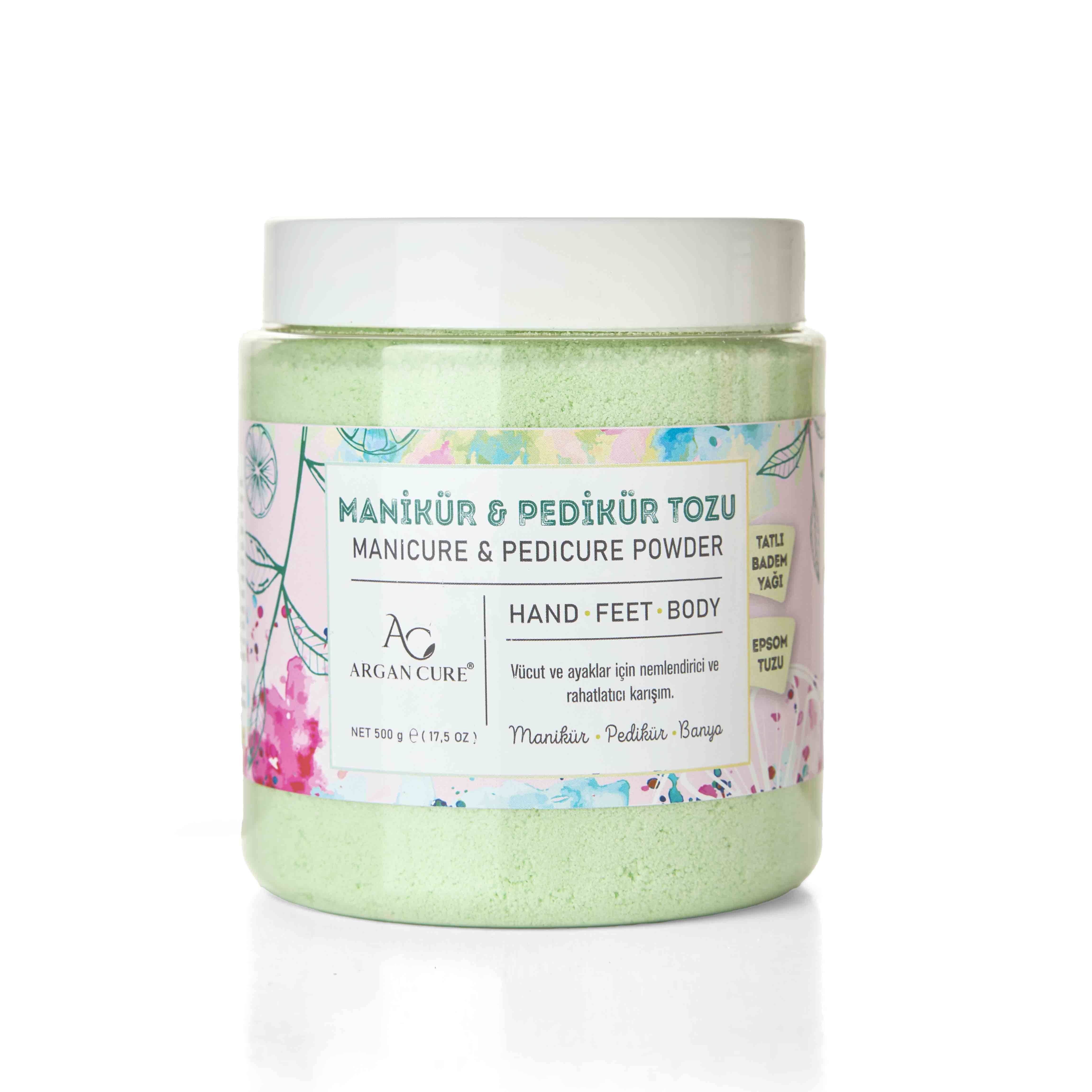 Argan Cure Pedikür & Manikür Tozu, Epsom Tuzlu Banyo Tozu 500gr.