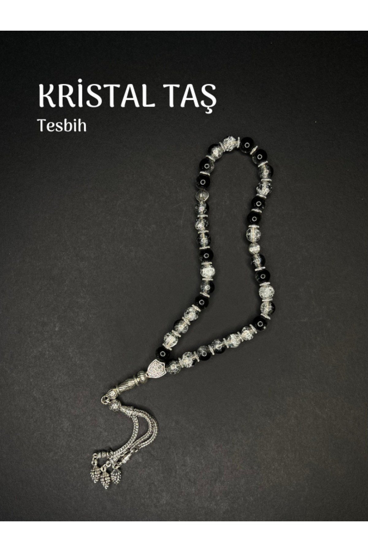 Kristal Taş Tesbih Lamak Püsküler Materyal 8mm Küre Kesim