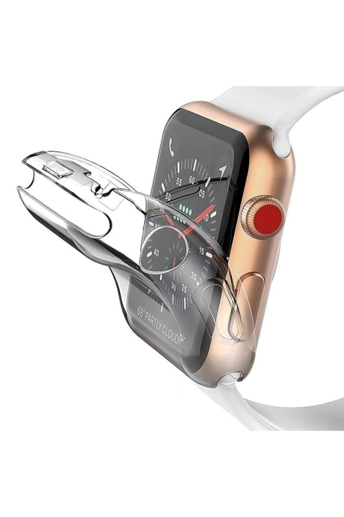 Apple Watch 4 5 6 7 Se 8 9 Seri 44mm Uyumlu Silikon Kılıf Watch Tam Koruma