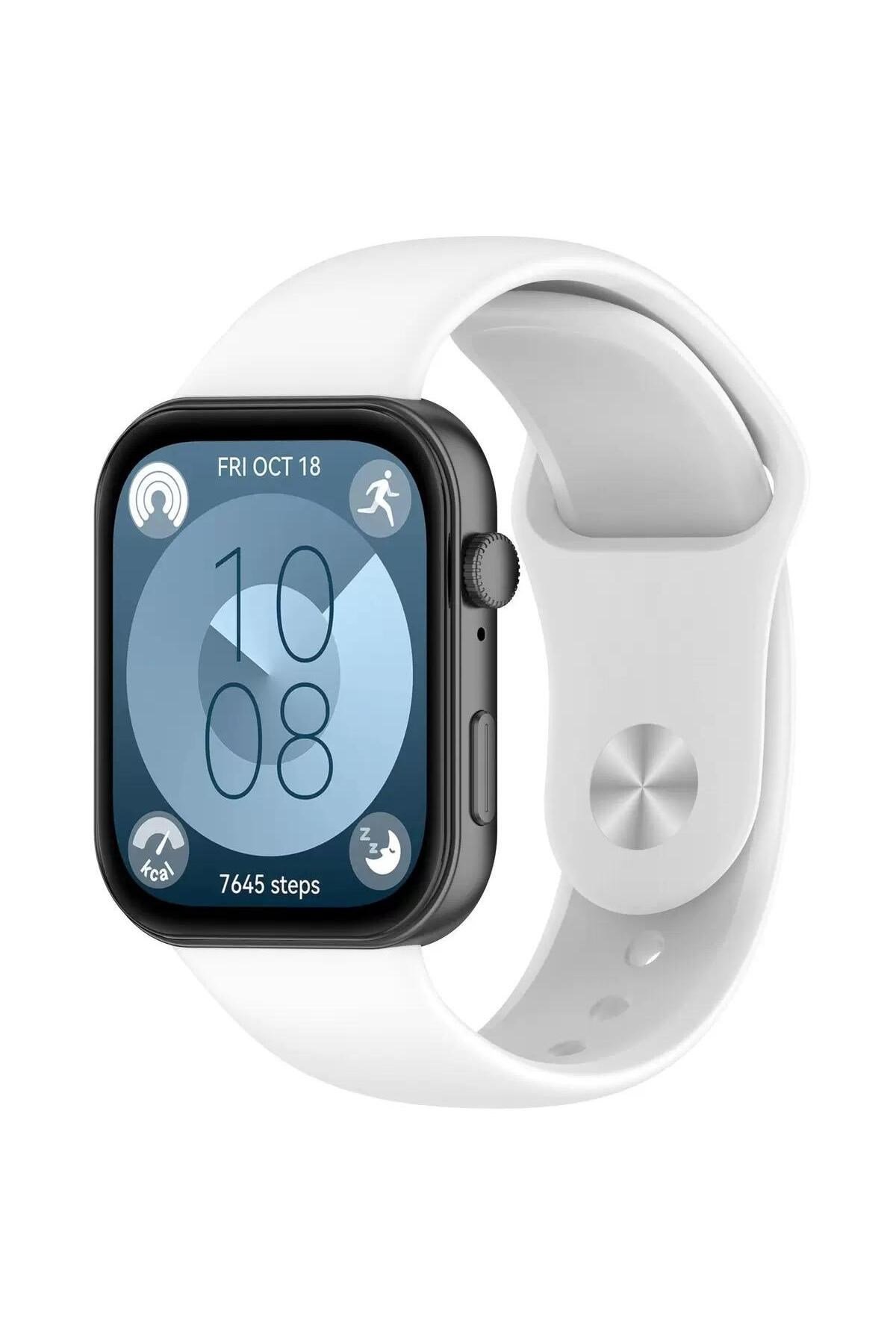 Huawei Watch Fit 3 / Fit 4 / Fit 4 Pro Uyumlu 22mm Silikon Kordon Esnek Yumuşak Ayarlanabilir