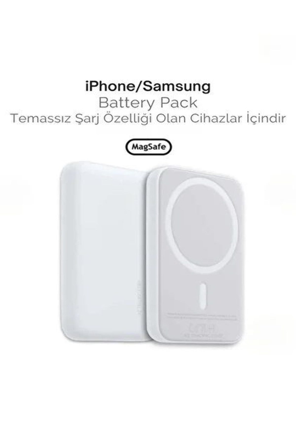 MagSafe Power Bank 5000mAh Manyetik Kablosuz Hizli Sarj 15W iPhone 17 16 15 14 13 12 Pro Max Samsung Uyumlu Tasinabilir Cep Batarya