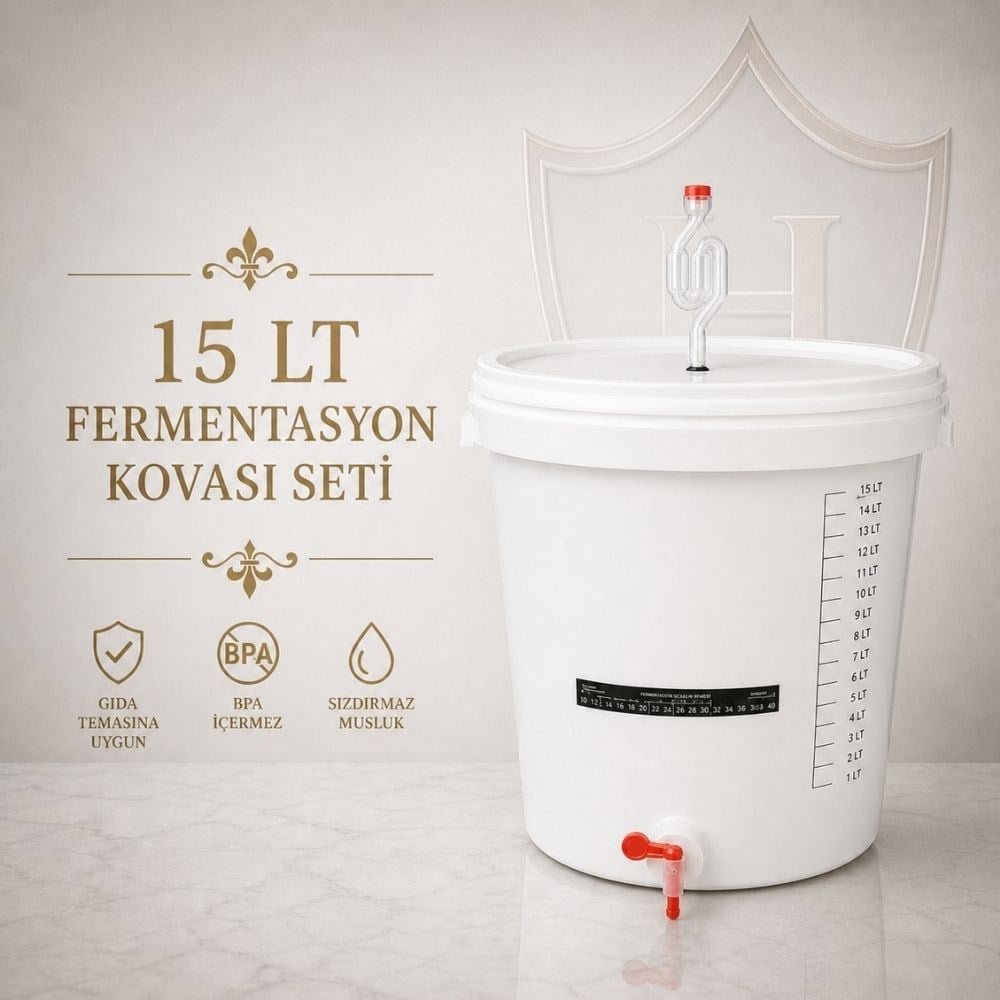 15 Lt Fermenter Kovası Seti