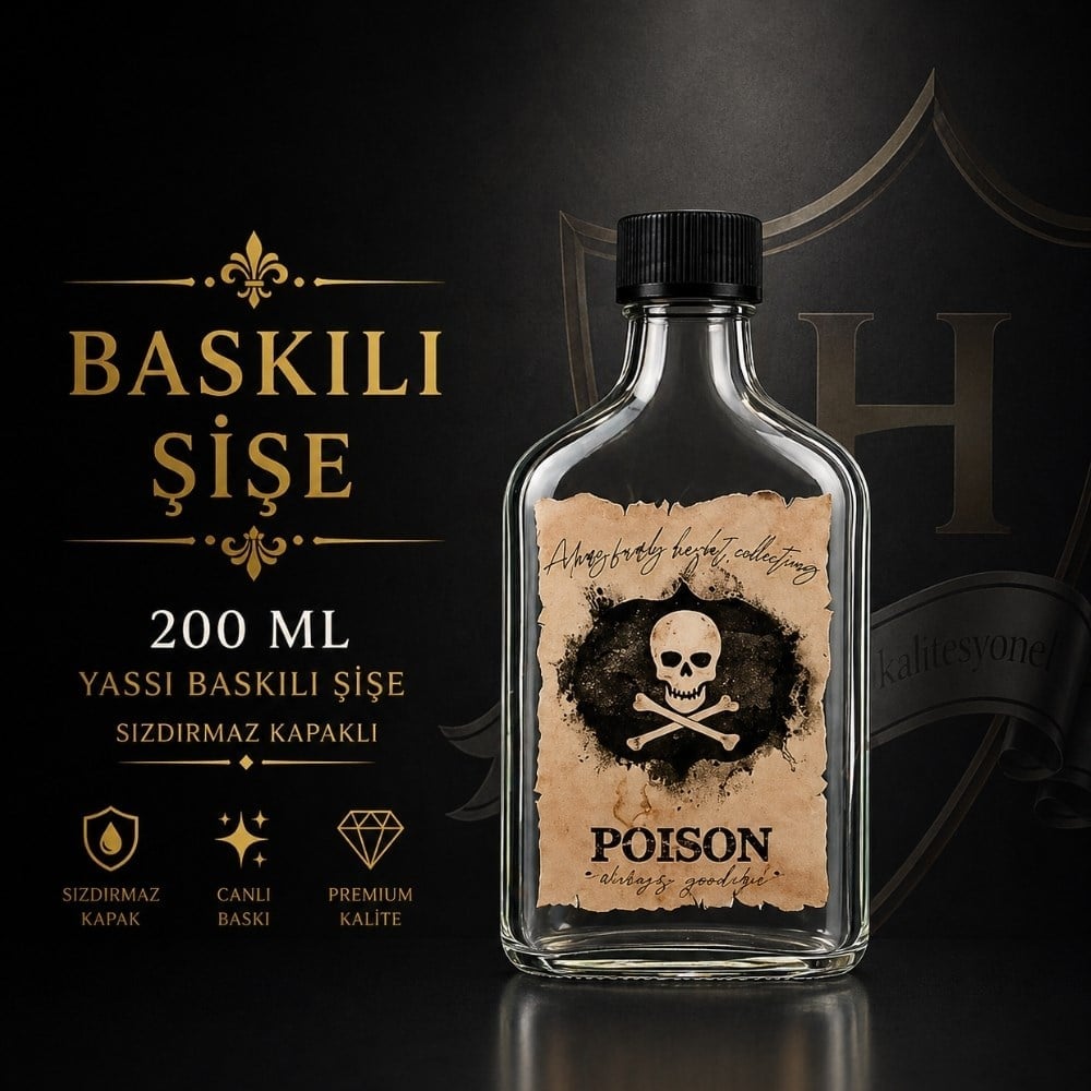 200 ml Baskılı Şişe Poison