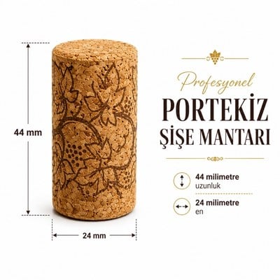 Portekiz Şişe Mantarı Uzun 25 Adet