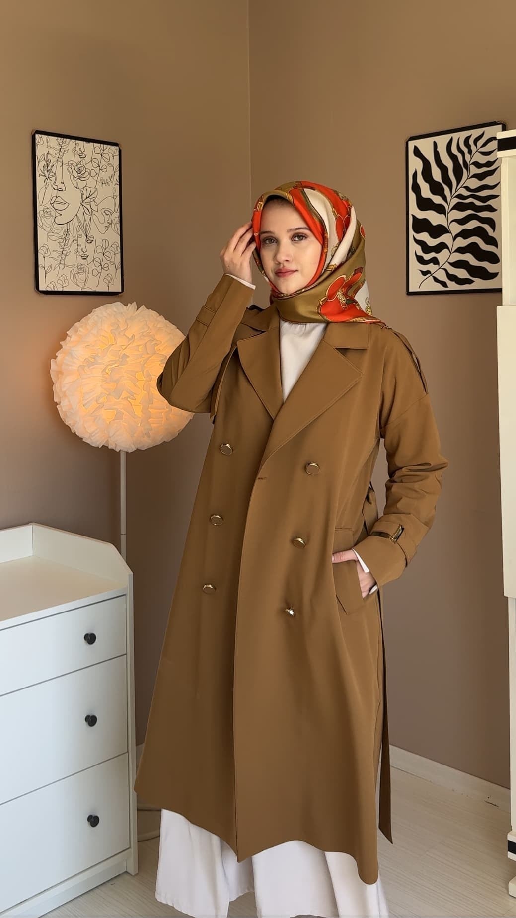Alya Kahverengi Trençkot