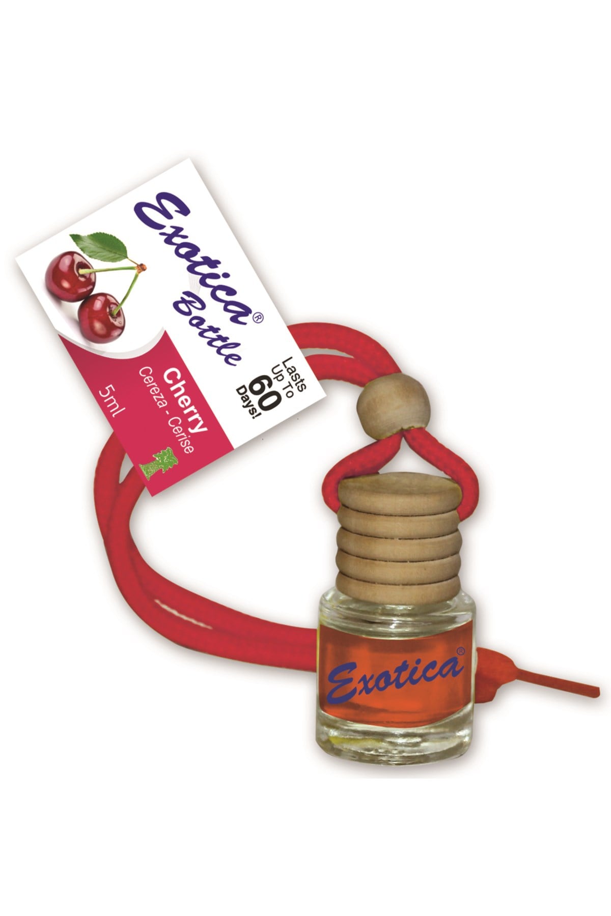 Fresheners Glass Bottle Cherry Elite Class Ortam ve Oto Koku (Made In Usa)