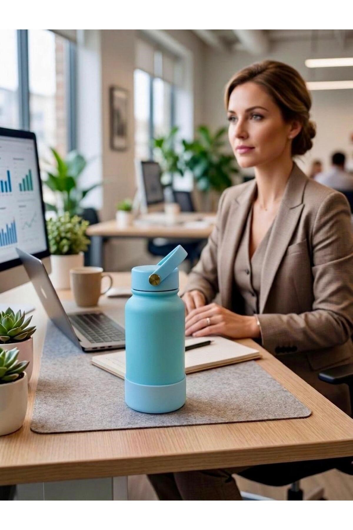 Professional Silicone Vacuum Bottle 650ML Vakumlu Matara Termos Sıcak ve Soğuk