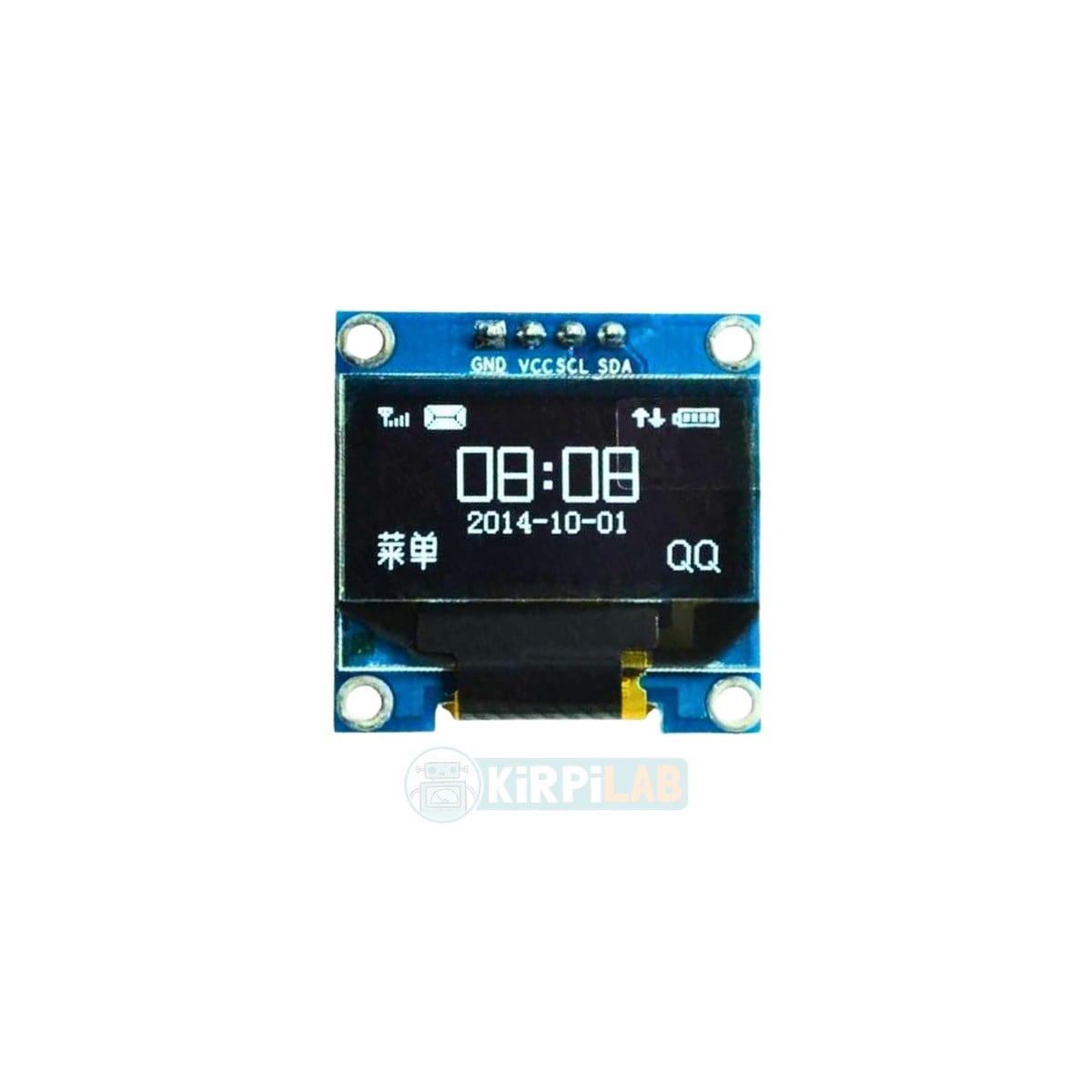 128x64 OLED Ekran 0.96'' SSD1306 – I2C Beyaz