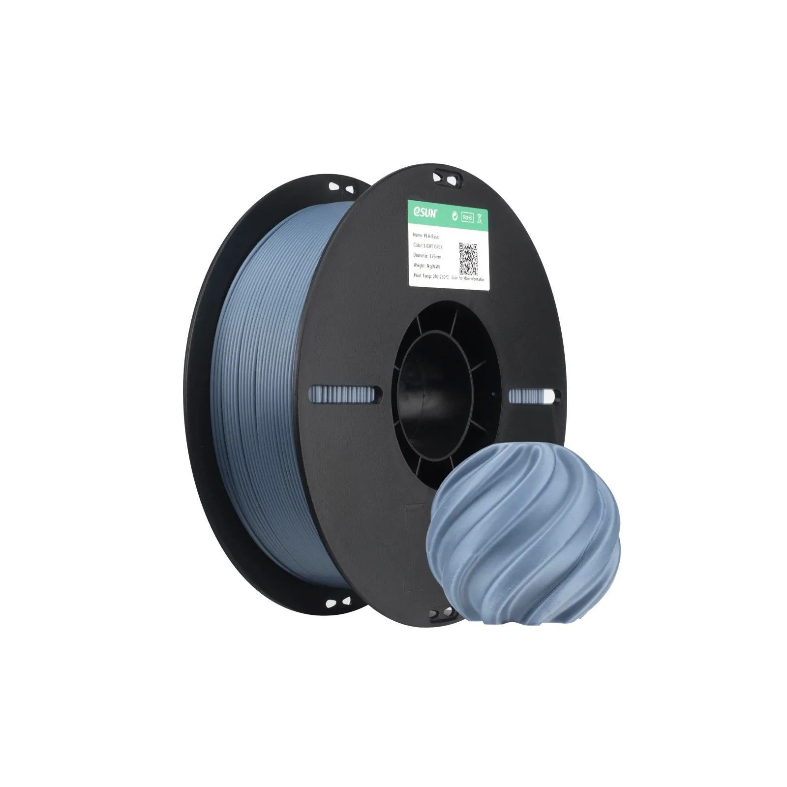 eSUN PLA Basic Açık Gri Filament 1.75mm 1 Kg