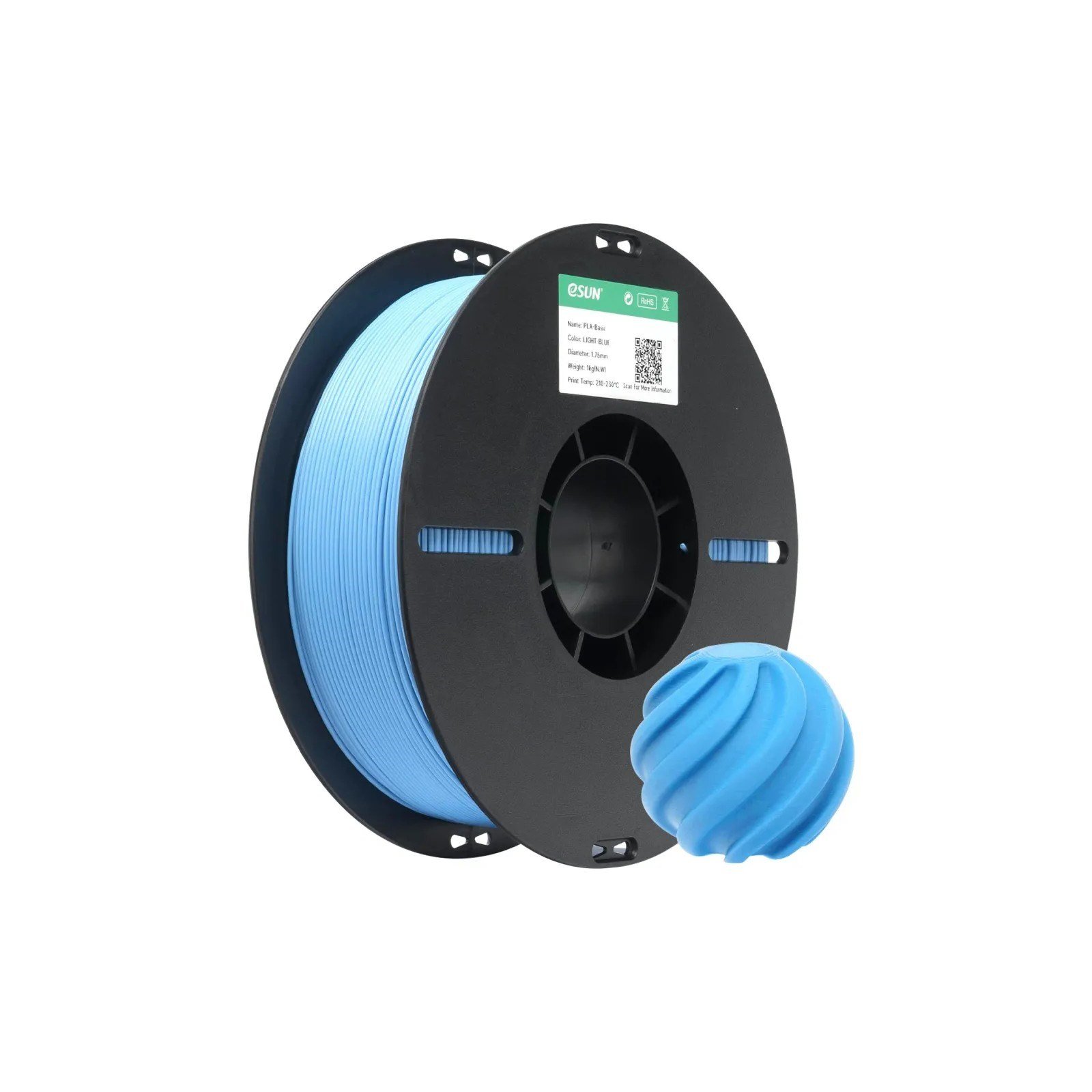 eSUN PLA Basic Açık Mavi Filament 1.75mm 1 Kg