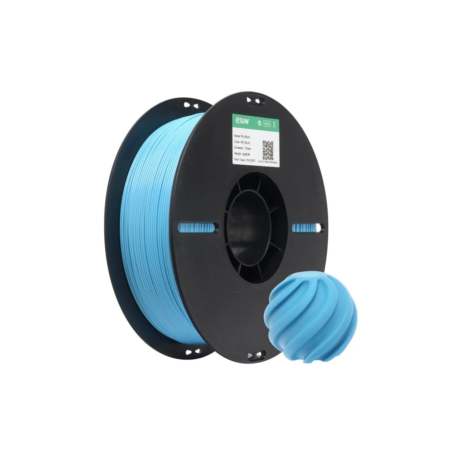 eSUN PLA Basic Gökyüzü Mavisi Filament 1.75mm 1 Kg