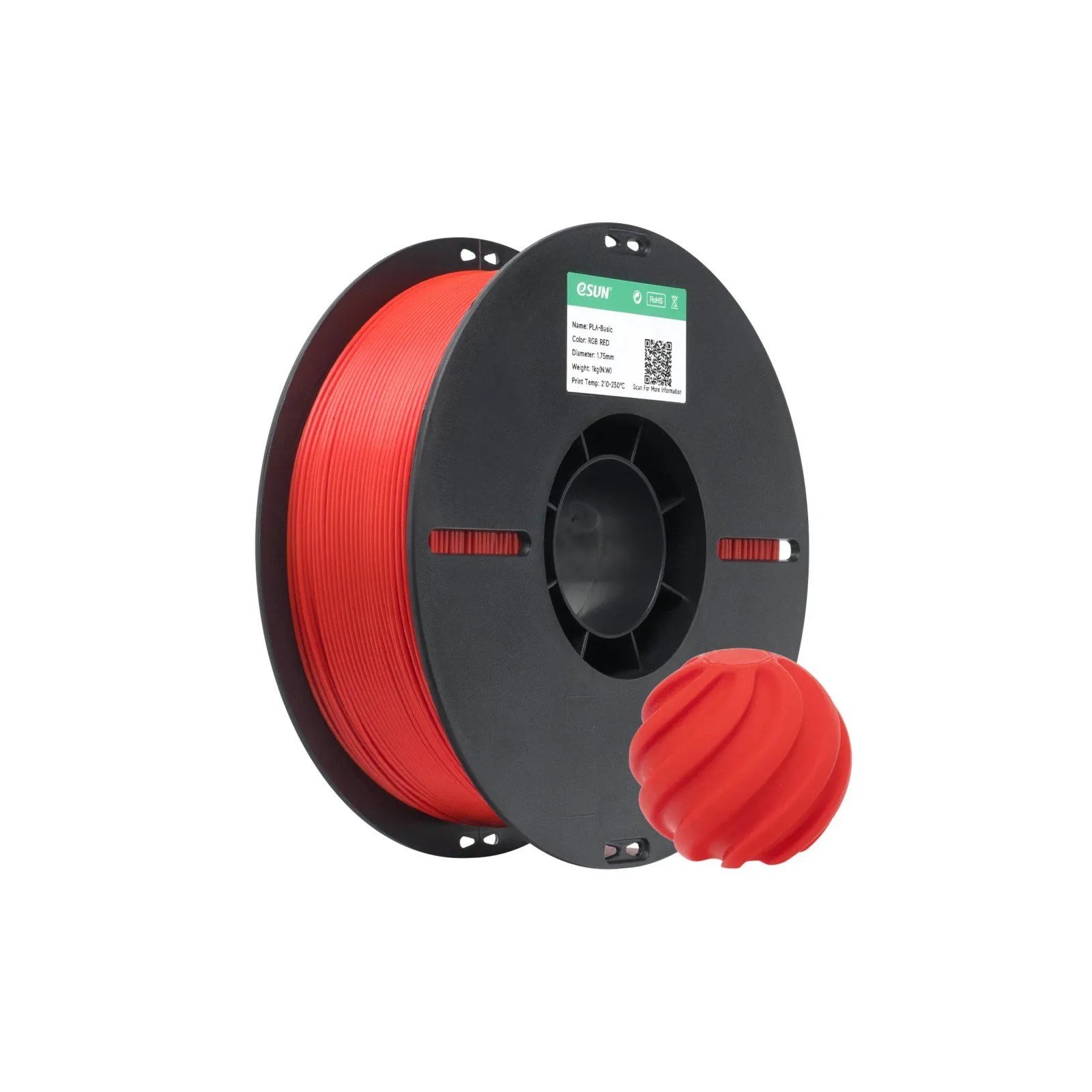 eSUN PLA Basic RGB Kırmızı Filament 1.75mm 1 Kg