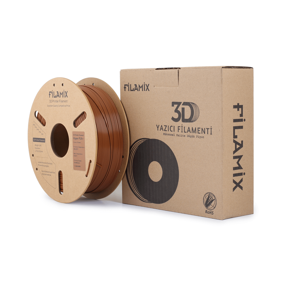 Filamix Hyper Speed PLA+ Kahverengi Filament 1.75mm 1 Kg