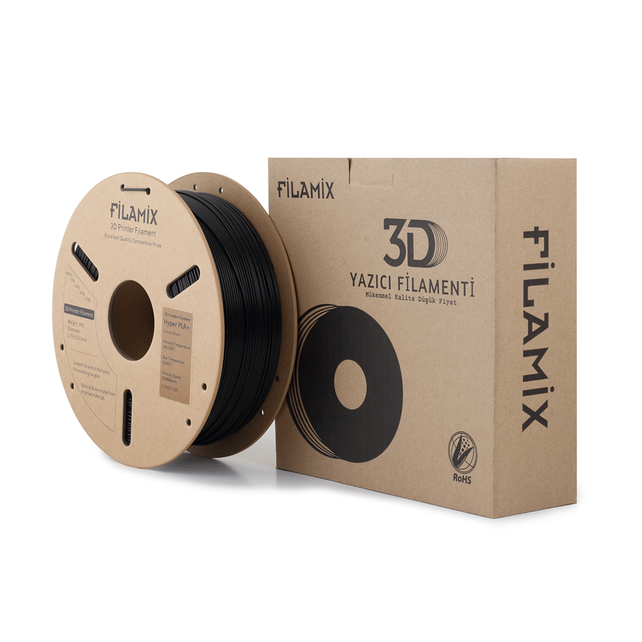 Filamix Hyper Speed PLA+ Siyah Filament 1.75mm 1 Kg