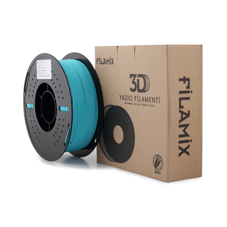 Filamix PLA+ Camgöbeği Mavi Filament 1.75mm 1 Kg
