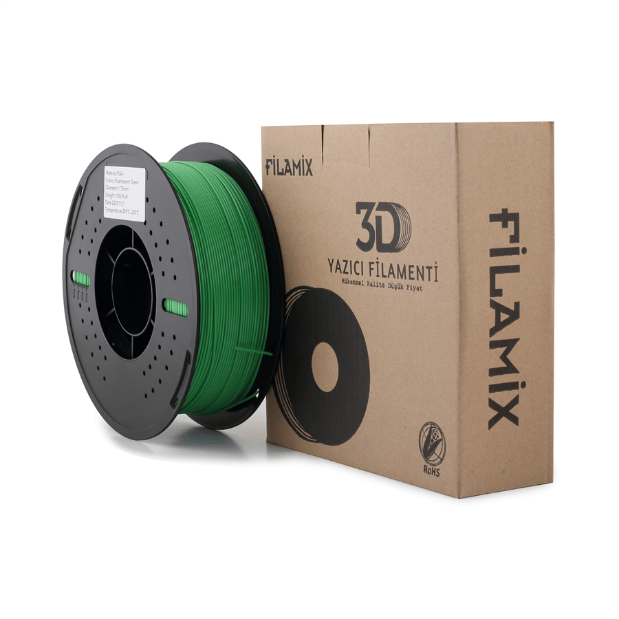 Filamix PLA+ Floresan Yeşili Filament 1.75mm 1 Kg
