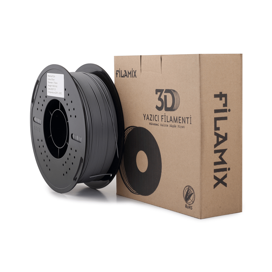 Filamix PLA+ Gümüş Filament 1.75mm 1 Kg