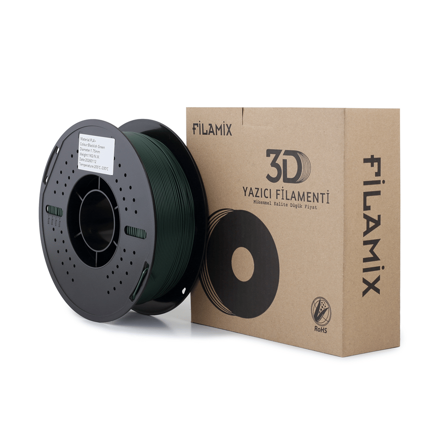 Filamix PLA+ Koyu Yeşil Filament 1.75mm 1 Kg