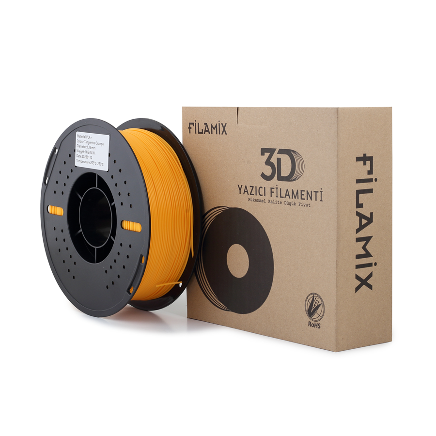 Filamix PLA+ Mandalina Turuncu Filament 1.75mm 1 Kg