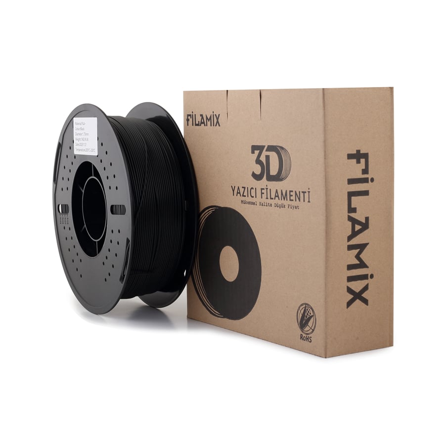 Filamix PLA+ Siyah Filament 1.75mm 1 Kg
