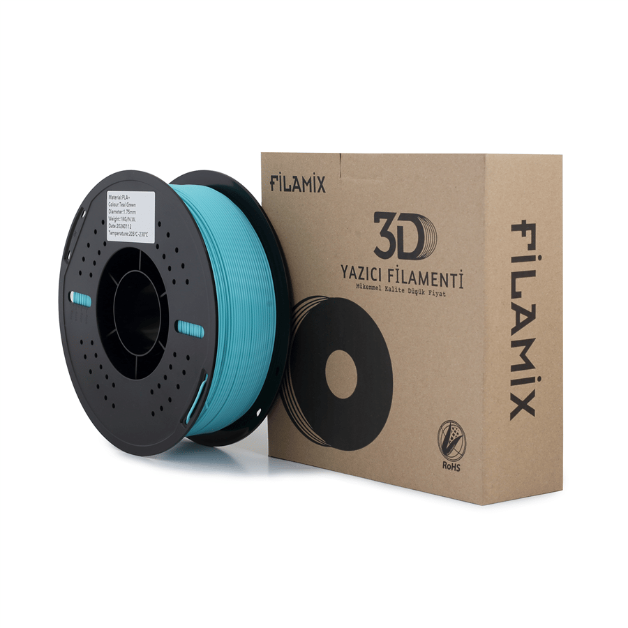 Filamix PLA+ Turkuaz Yeşili Filament 1.75mm 1 Kg