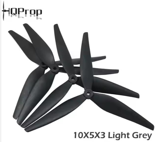 HQProp 10X5X3 1050 3 Bıçak FPV Drone Pervane Seti 2CW + 2CCW