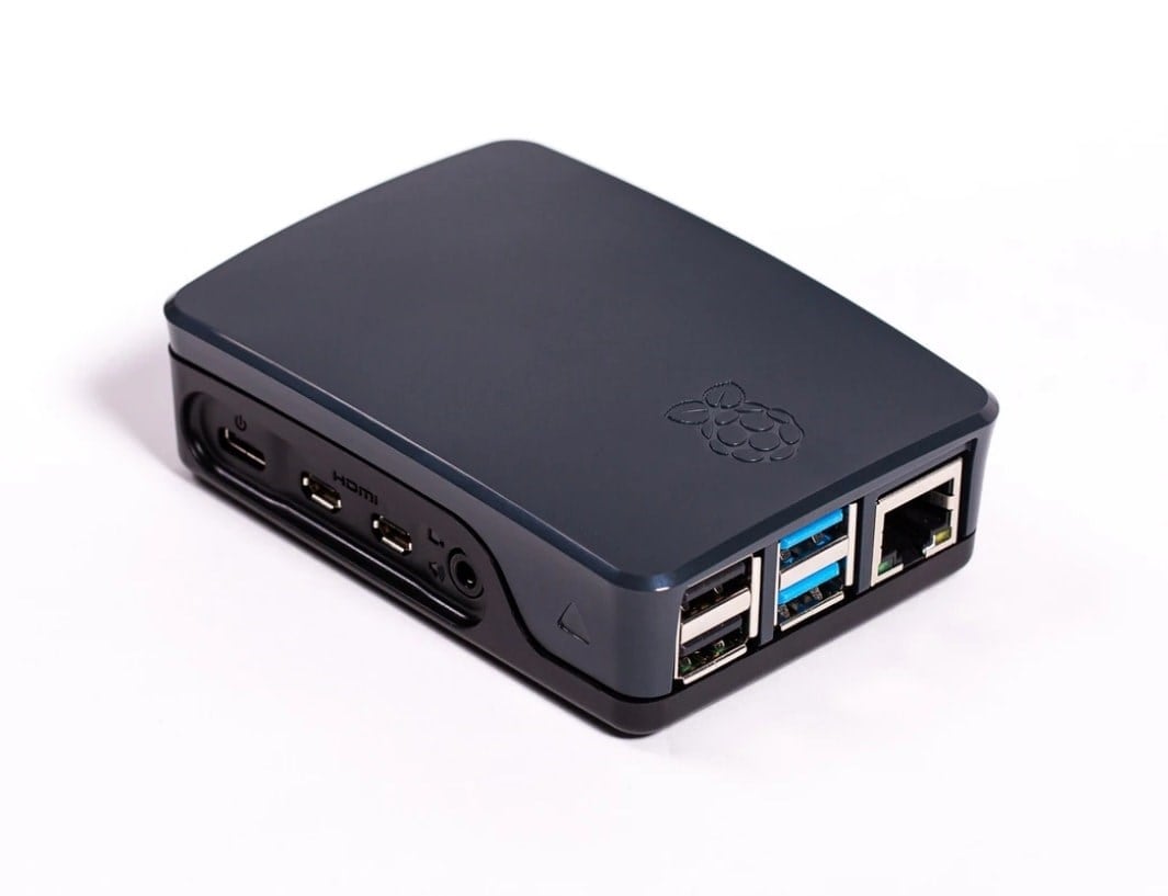 Raspberry Pi 4 Lisanslı Muhafaza Kutusu - Siyah