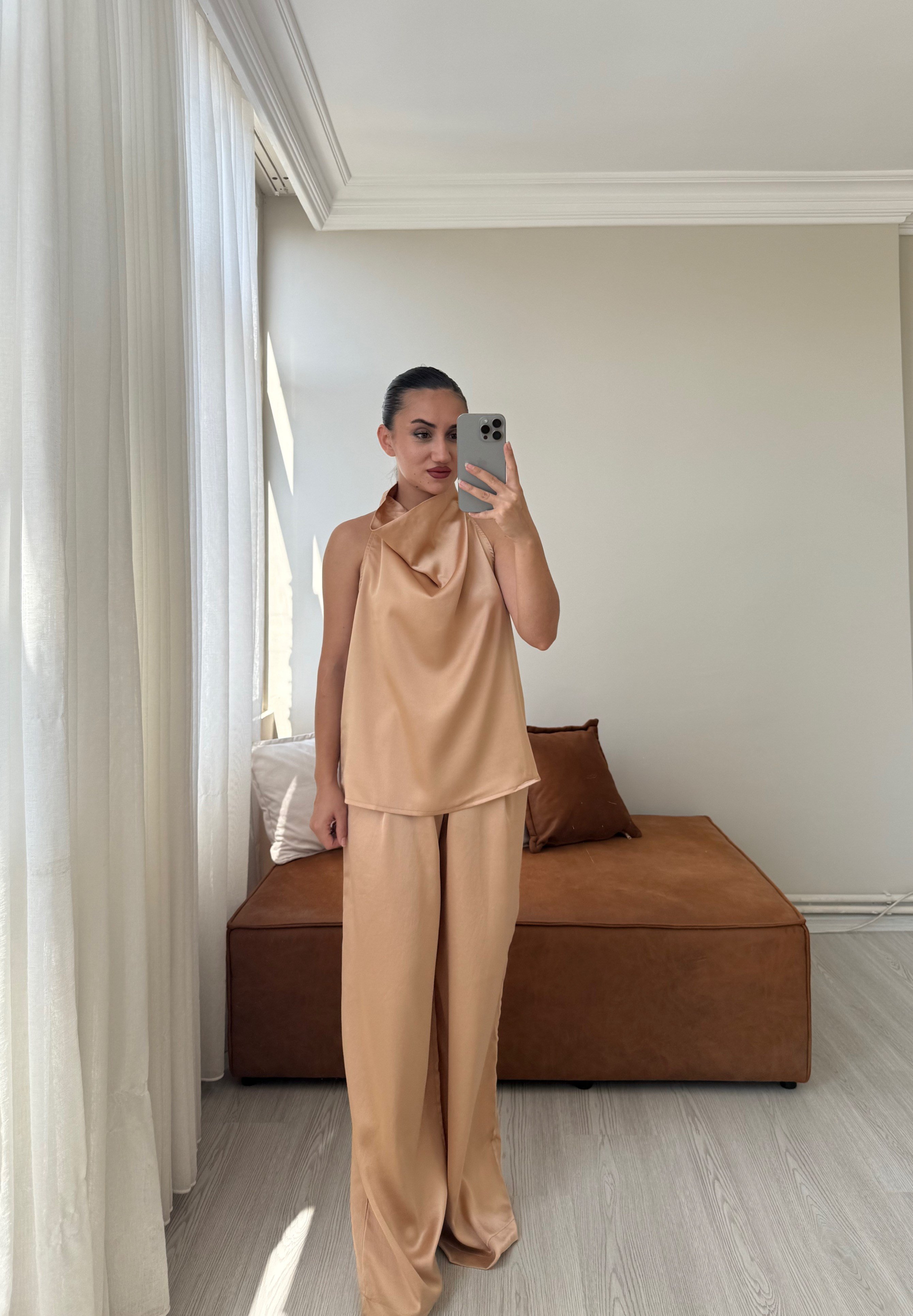 DEGAJE YAKA SATEN TAKIM - LF074