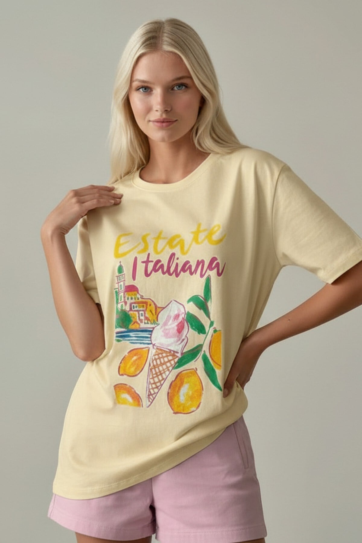 Kadın Baskılı Tasarım Tshirt
