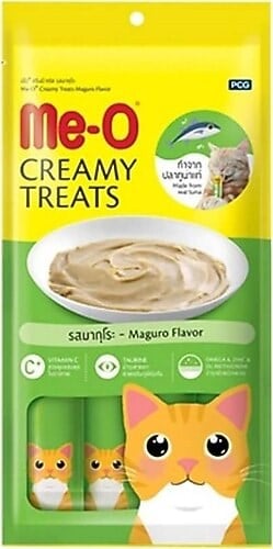 6-ME-O CREAMY MAVİ YÜZGEÇLİ ORK.KEDİ ÖDÜL 4*15GR 12'Lİ