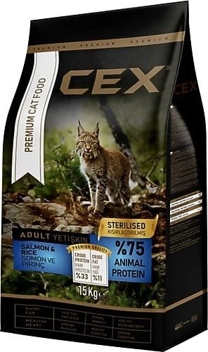 CEX PREMIUM CAT STERILISED SALMON&RICE 15 KG
