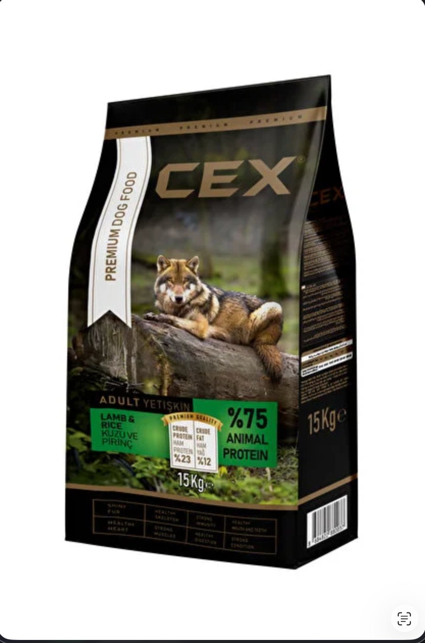 CEX PREMIUM DOG ADULT LAMB&RICE 15KG