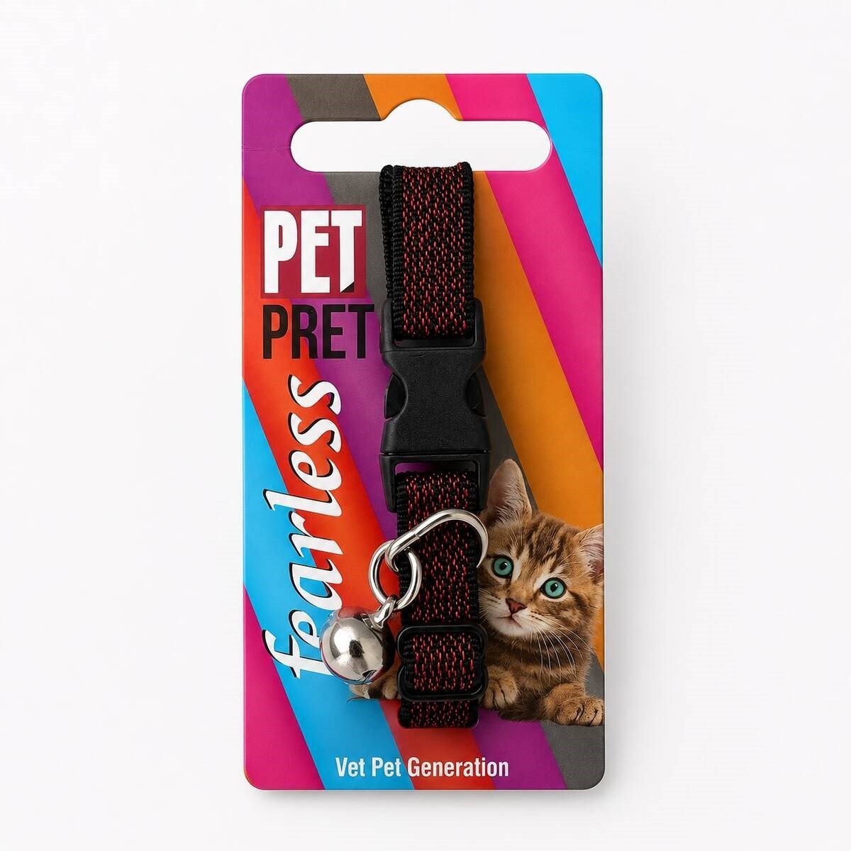 FEARLESS SİMLİ ELASTİK KEDİ TASMASI 20Lİ PAKET