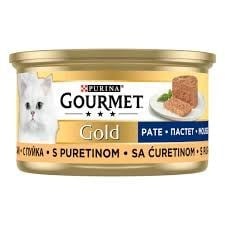 Gourmet Gold Kıyılmış Hindili Kedi Yaş Mama 24x85g