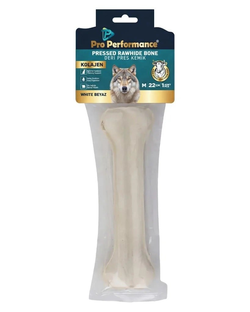 PRO PERFORMANCE DERİ PRES KEMİK 22CM M BOY 1Lİ PAKET BEYAZ