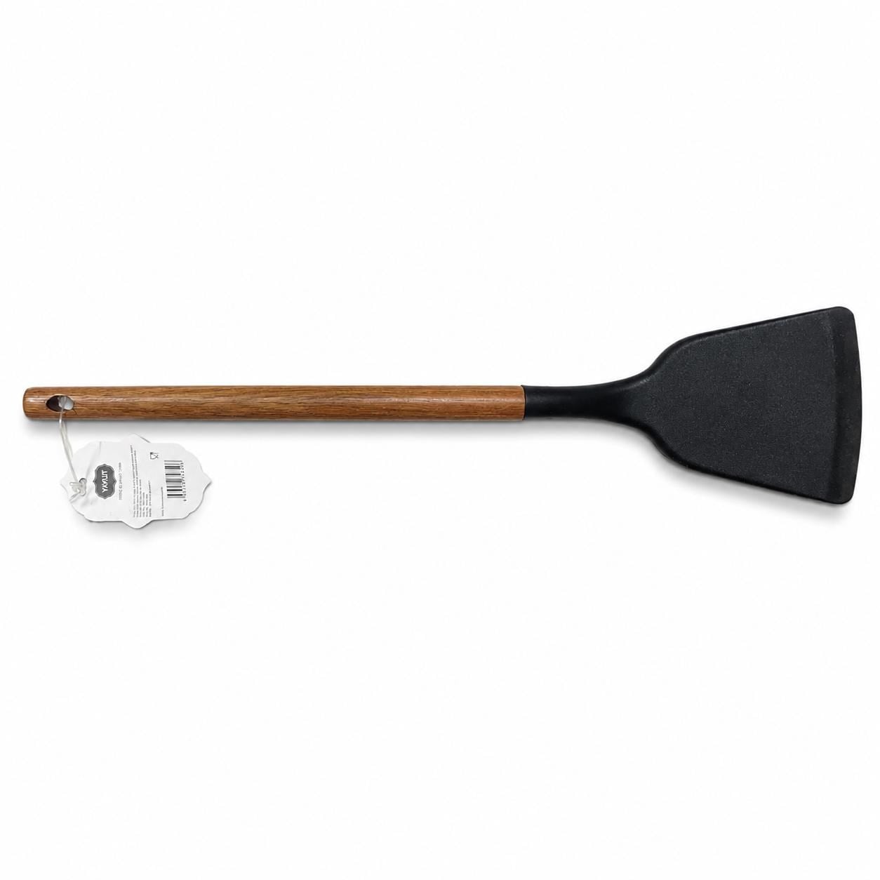 AHŞAP SAPLI SİLİKON SERVİS SPATULA