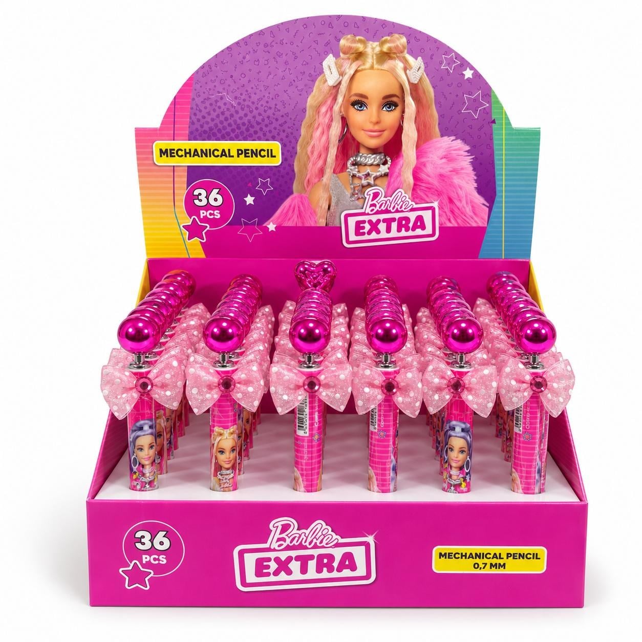 BARBİE LİSANSLI VERSATİL KALEM MASKOTLU PK*36