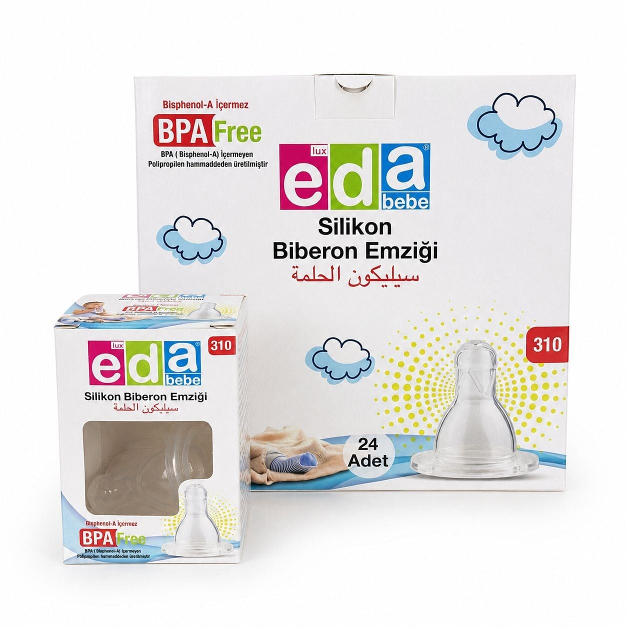 EDA BİBERON EMZİĞİ UCU SİLİKON PK*24