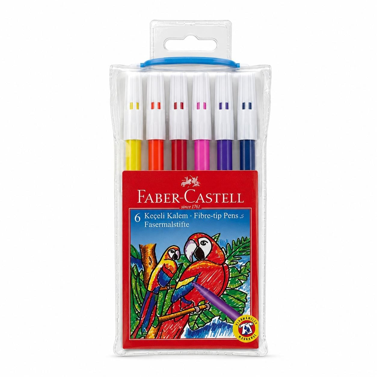 FABER CASTEL 6LI KEÇELİ KALEM 