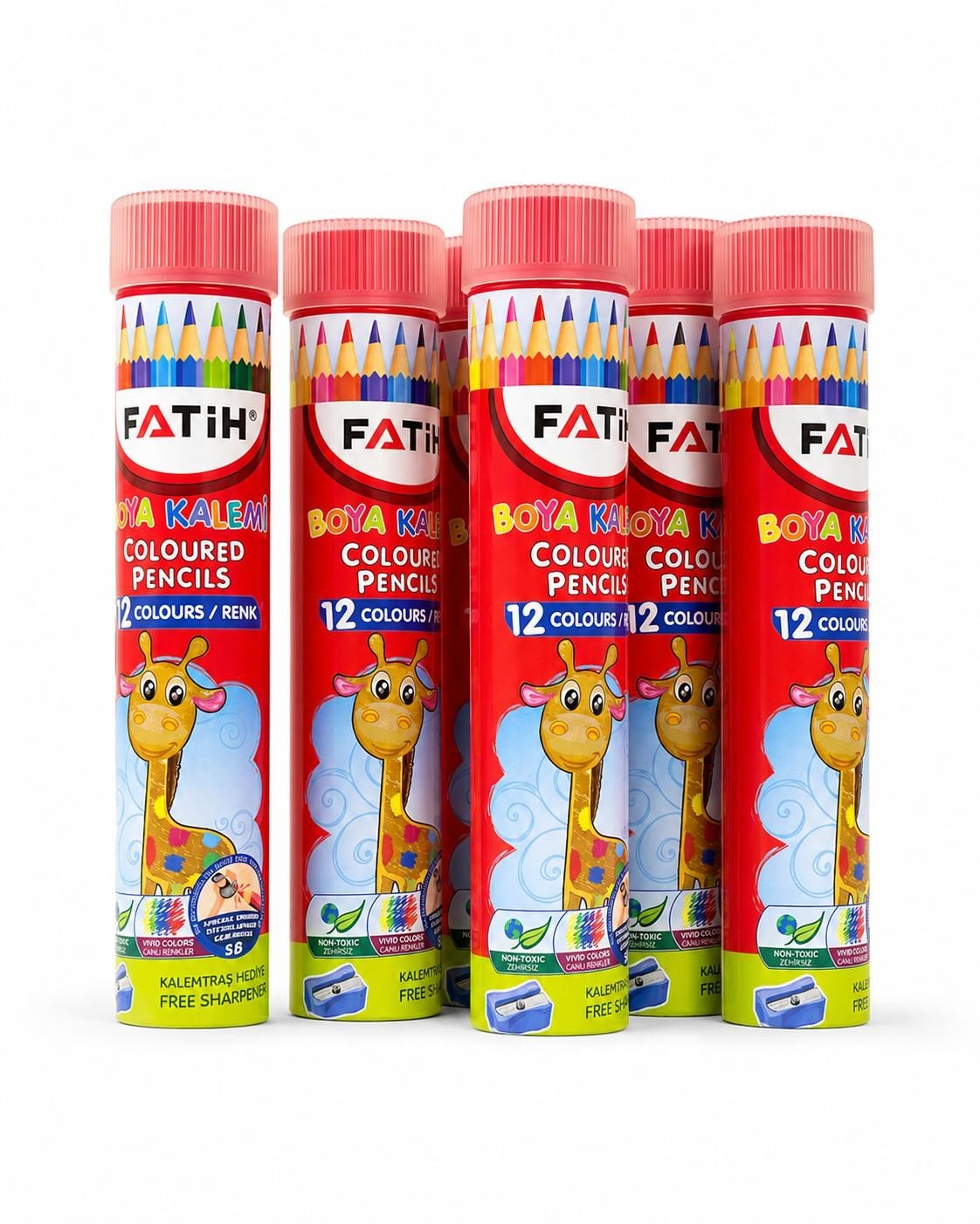 FATİH TAM BOY 12Lİ TÜP KURU BOYA STANDLI PK*12