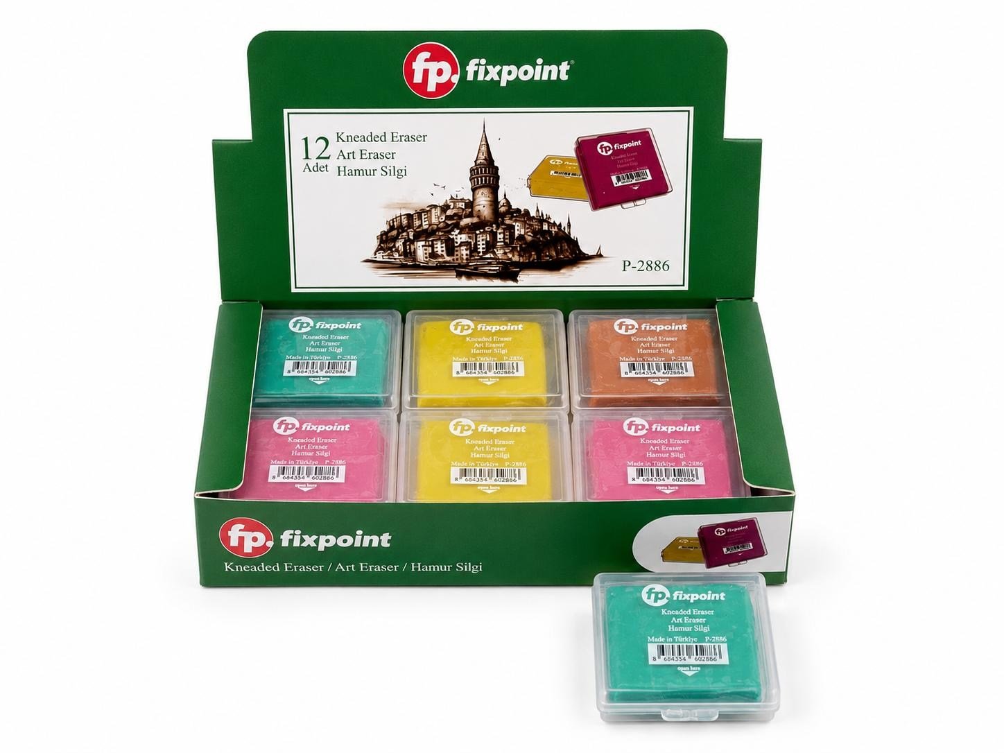FİXPOİNT HAMUR SİLGİ RENKLİ PK*12